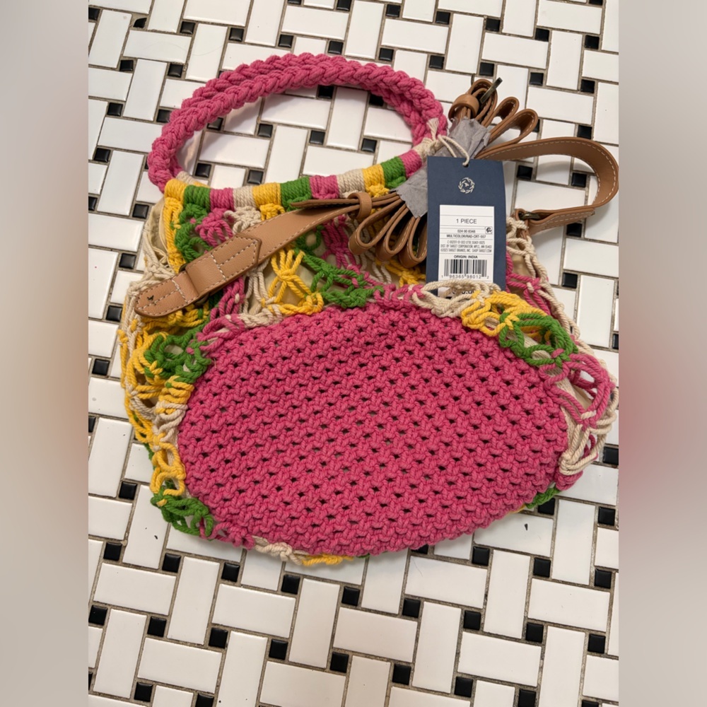 Universal Thread Multicolor Woven Bag - Picture 3 of 4